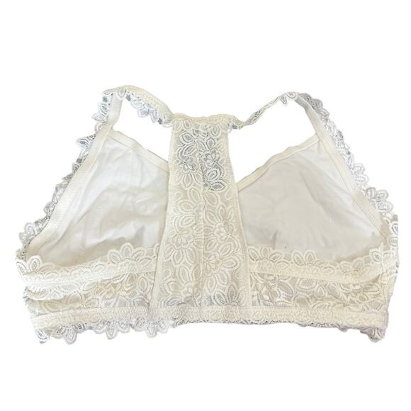 Aerie Lace Size XL Cream Bralette Adjustable T-back - Picture 2 of 5